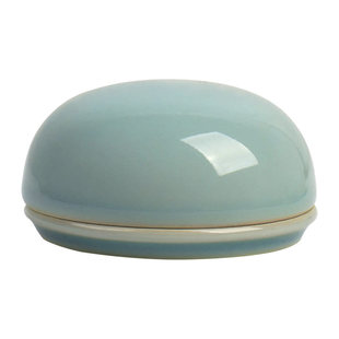 耘籍阁陶瓷印泥盒朱砂篆刻印章大号书法专用景德镇仿古瓷盒印泥缸