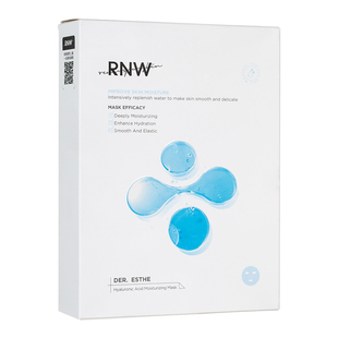 RNW面膜女学生补水保湿玻尿酸面膜熬夜敏感肌可用官方正品如薇
