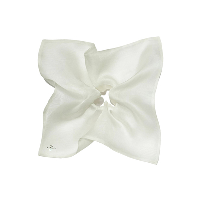 韩系高级感真丝纱方形大肠发圈