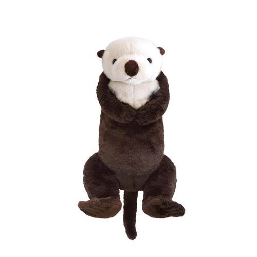 日本sunlemon仿真海獭玩偶海洋大公仔抱枕娃娃毛绒玩具儿童礼物女