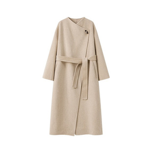 韩系美拉德 100羊毛毛衣女粗纺秋冬外套2025新款早秋女装针织开衫