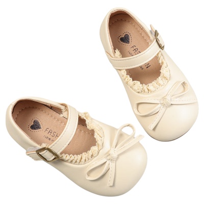 洋气蕾丝公主小皮鞋女宝宝鞋子