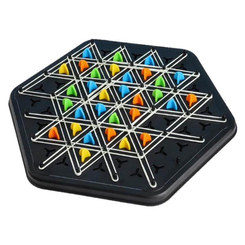 益智连锁三角棋皮筋逻辑思维训练