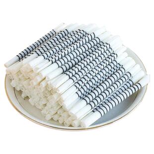 黑白巧克力棒蛋糕装饰烟卷棒可食用摆件网红绵绵冰甜品烘焙插件