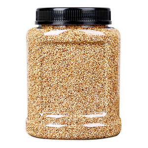 白芝麻熟5斤罐装商用批发烧烤新货免洗即食调料家用烘焙熟白芝麻