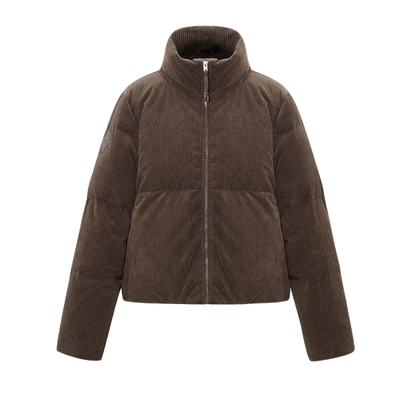 美特斯邦威短款立领鸭绒棉服