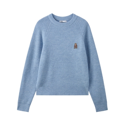 SPAO秋季新品小熊刺绣毛衣