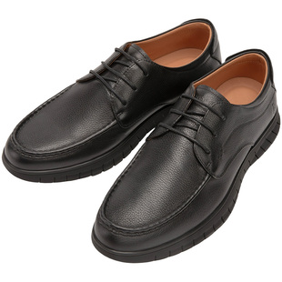 暇步士休闲皮鞋春秋款商务正装真皮男鞋通勤经典舒适一脚蹬乐福鞋