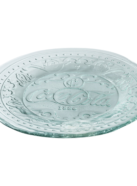 首饰收纳盘复古浮雕环保再生玻璃