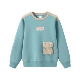 【商城同款】ASICS/亚瑟士童装春季长袖拼接卫衣童趣印花舒适新品