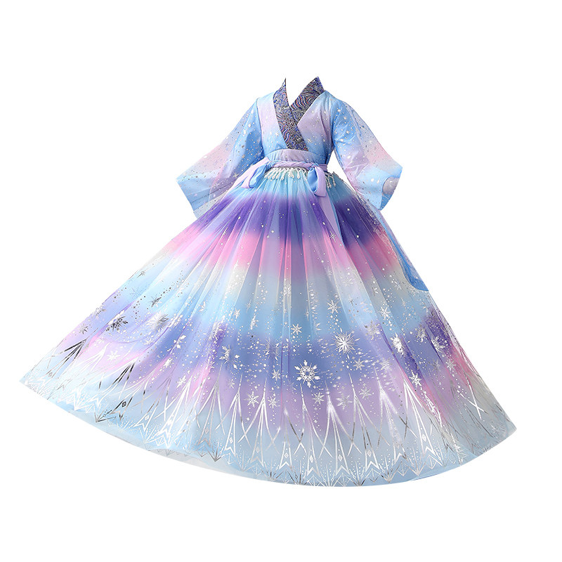 女童长袖超仙春秋装古风夏季汉服