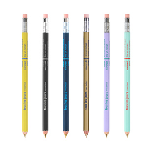 MARK'STYLE DAYS系列六角木杆自动铅笔0.5mm学生书写素描绘图铅笔