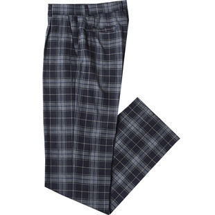 【无为工坊】宽松版型DK制服裤浓绀色日本学生西装格子裤男女兼用