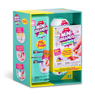 zuru迷你mini冰箱玩具盲盒套装过家家小微缩冰箱minibrands玩具球