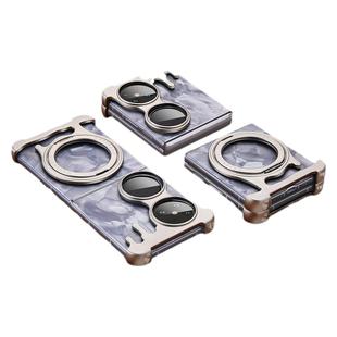 派凡液态金属适用华为pocket2手机壳新款无边框骨架小折叠屏保护套外壳翻盖poket高级壳子男士带磁吸支架超薄