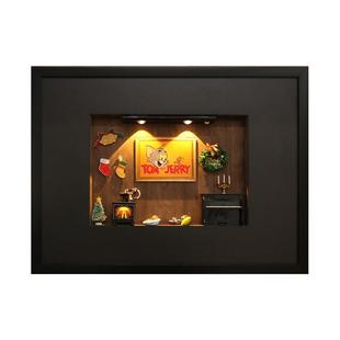 猫和老鼠电表箱遮挡画配电箱装饰画电闸弱电箱壁画开关盒遮丑挂画