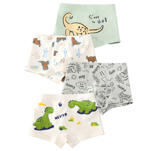 儿童内裤男童纯棉2025新款男宝四角小短款男小童宝宝平角全棉裤头