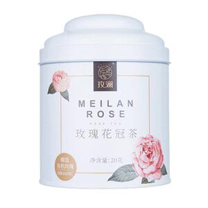 有机玫瑰花冠茶罐装0添加无硫熏