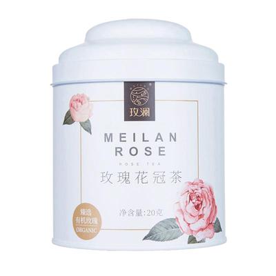 有机玫瑰花冠茶罐装0添加无硫熏