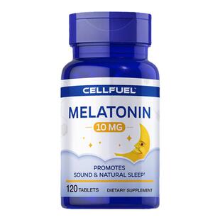 CELLFUEL美国褪黑素片褪黑素软糖安瓶助眠睡眠片10mg120