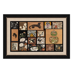 中古风入户门地垫室内玄关免洗可擦脚垫家用定制可裁剪耐脏防滑垫