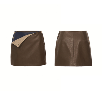 PALAVAS呢毯序章半裙羊毛A字裙