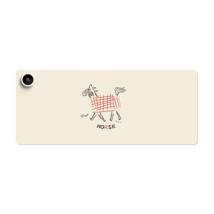 苏雅2026马年加热鼠标垫超大发热暖桌垫女生高颜值办公室桌面加热桌垫左侧开关冬天电脑键盘垫子3C认证电热