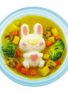 可爱兔子造型饭团模具diy咖喱饭