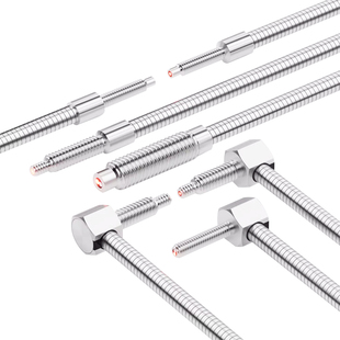 耐弯折金属管护套光纤传感器M3M4M6弯头直角对射漫反射光纤探头线