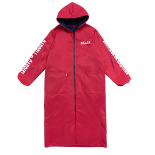 围裙防水罩衣女加绒加厚冬天保暖家用大人厨房时尚工作服护衣罩衫