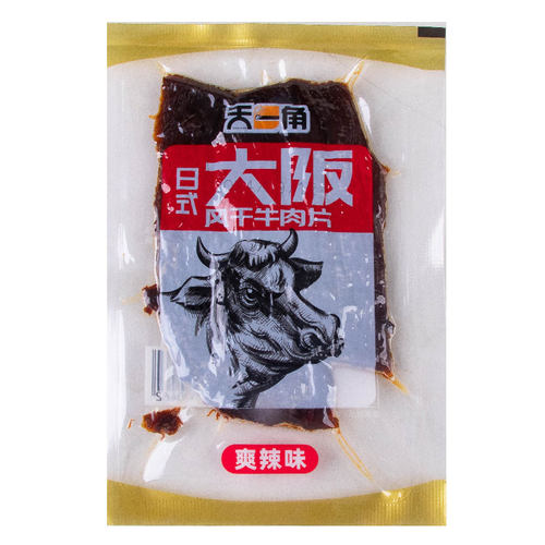 天一角牛肉干日式大阪大板刀风干牛肉片酱香味辣味天一角卤牛肉干
