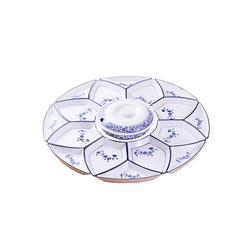 网红釉下彩陶瓷拼盘餐具套装