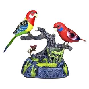 声控感应鹦鹉仿真宠物会叫动学说话宝宝玩具电动小鸟老人解闷摆件