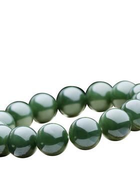 四通油青色和田玉油润细腻无瑕疵