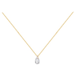 s925纯银细水滴闪钻项链女款轻奢小众高级感锁骨链配饰颈链choker