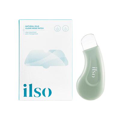 ilso去黑头鼻贴+黑头铲双效清洁