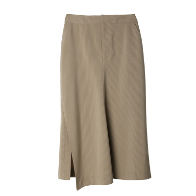 高腰半身裙辰现不规则中长款