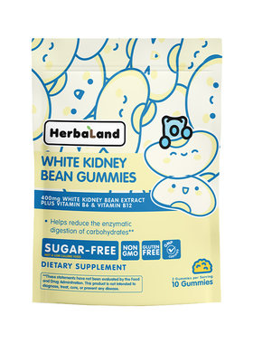 Herbaland禾宝蓝白芸豆软糖膳食纤维正品成人加拿大进口50粒/盒