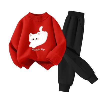 lachapellekids加绒卫衣套装