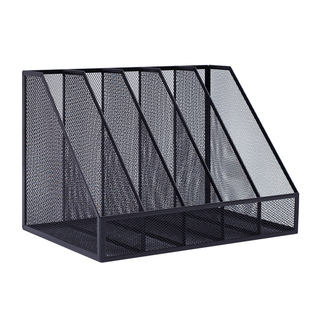 金属书立文件收纳架盒办公桌放置物架书架桌面文件框文件夹办公室