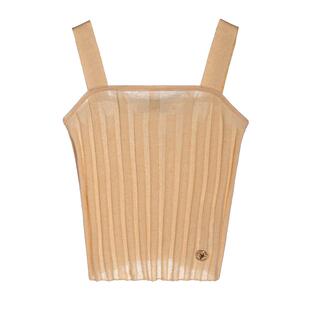 SJYP/ 秋冬女士黄色修身时髦辣妹风背心银泰百货精品 301574