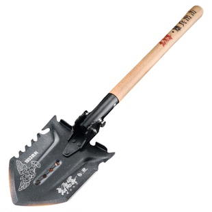 汉道雄兵多功能工兵铲子户外锰钢折叠兵工铲露营中国加厚车载铁锹