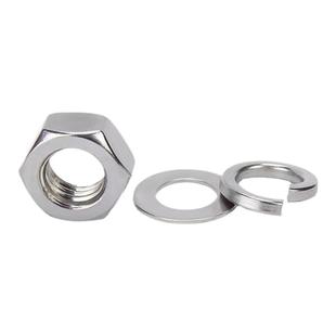 M22罗母螺丝帽304M3M4不锈钢组合六角316201螺母平垫圈垫片-弹垫