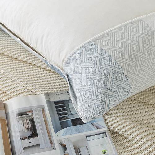 纯棉纱布枕巾防滑不脱落高档欧式全棉家用纱布盖巾卡扣式枕头巾