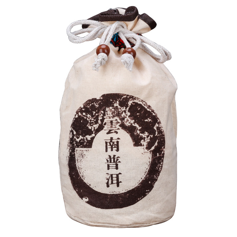 普洱碎银子茶花石糯米香茶化石普洱茶散装云南勐海茶木桶500g