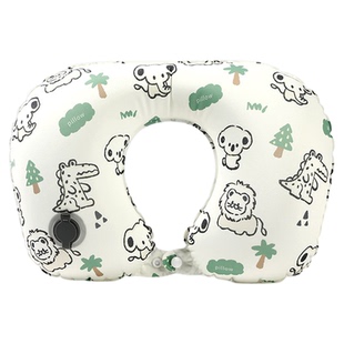 充气U型枕便携旅行飞机颈枕凉感护颈椎长途坐车高铁靠枕脖枕夏季