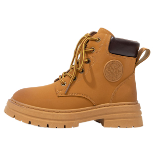 回力官方旗舰店马丁靴女款2025新款冬季靴子女鞋户外登山大黄靴女