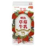 meiji明治草莓牛乳400ml*8盒 低温品 组合