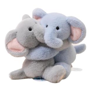 正版拥抱大小象玩偶情侣毛绒玩具抱抱公仔抱枕婚庆压床娃娃礼物女