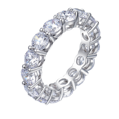 卓蝶珠宝t家圆形排戒戒指女仿钻